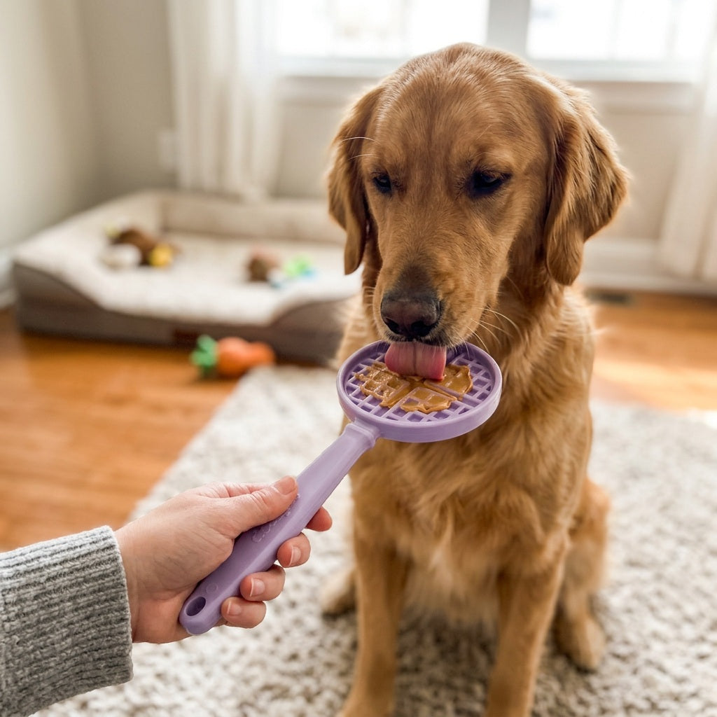 eStick Hand-Held Dog Enrichment Target Training Toy - Interactive Lick Stick | USA Made