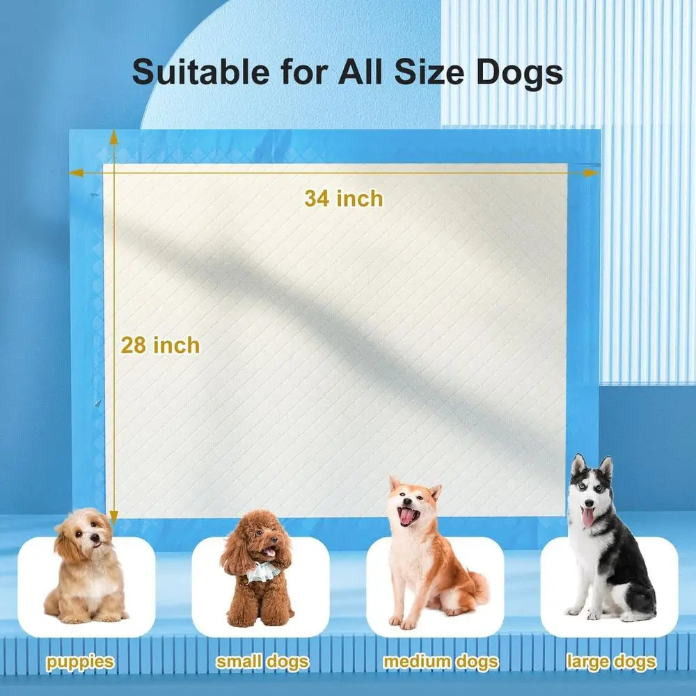 Ultra Absorbent Dog Pee Pads Leak Proof Odor Control