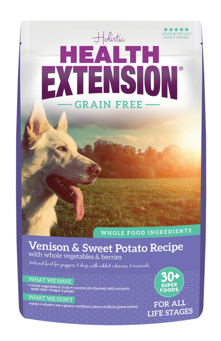 Health Extension All Life Stages Grain Free Venison and Sweet Potato Dog Food