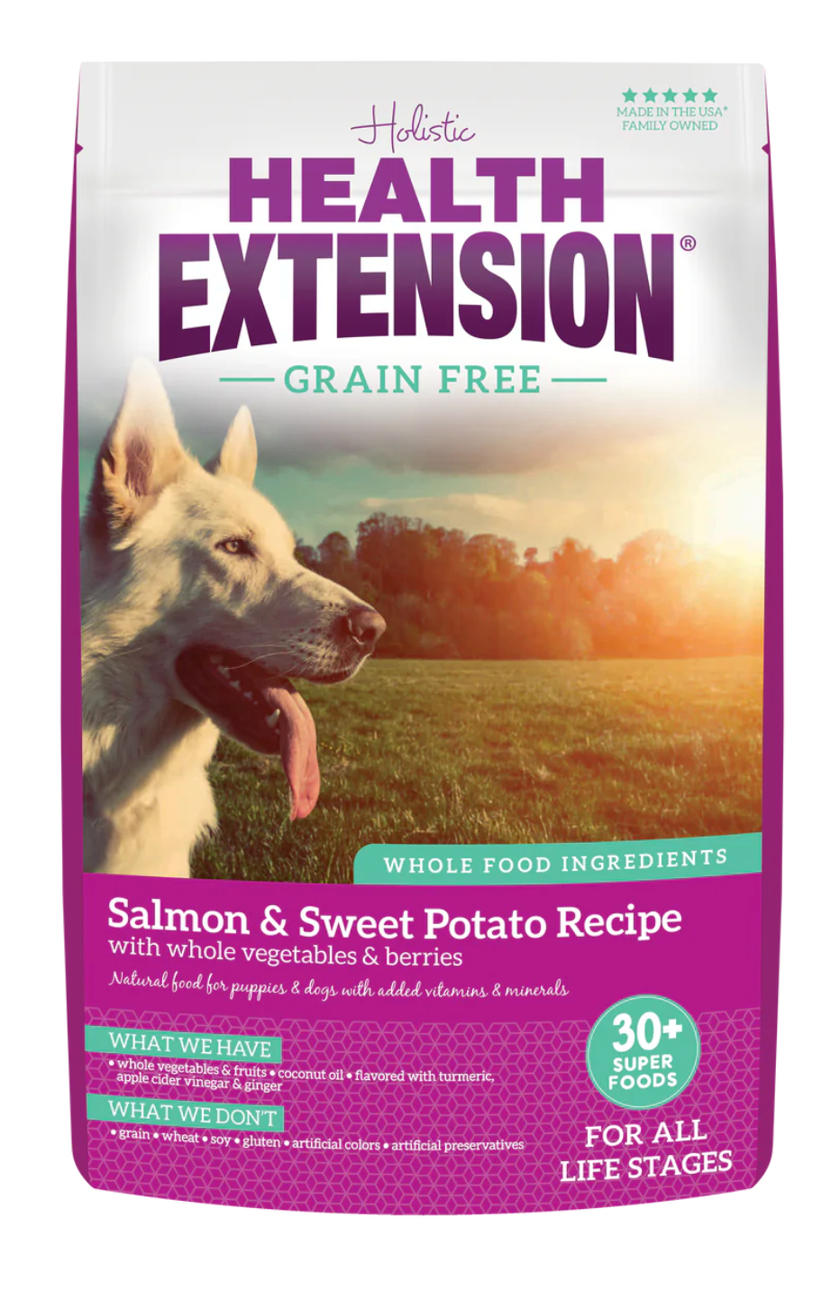 Health Extension All Life Stages Grain Free Salmon and Sweet Potato Dog Food