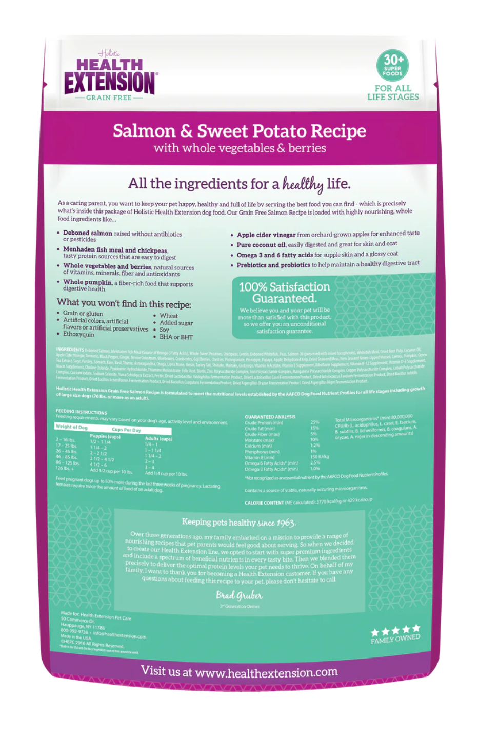 Health Extension All Life Stages Grain Free Salmon and Sweet Potato Dog Food