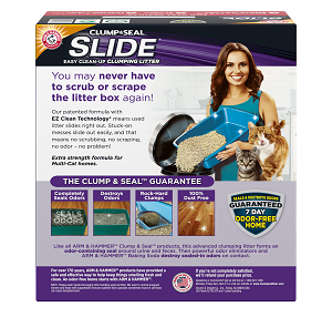 Arm & Hammer SLIDE Easy Clean-Up Clumping Litter, Multi-Cat (14lb)