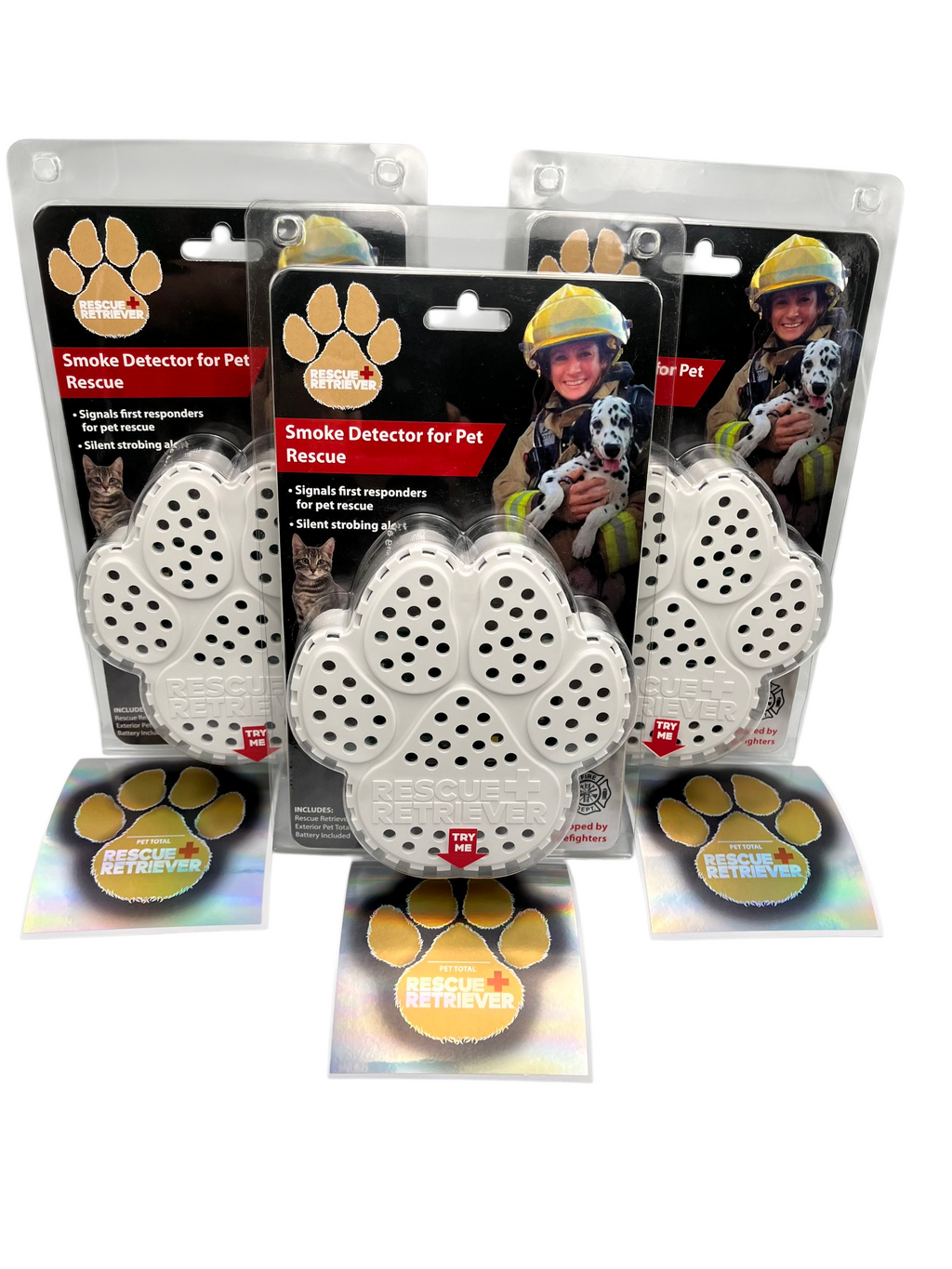 Rescue+Retriever pet smoke detector triple-pack