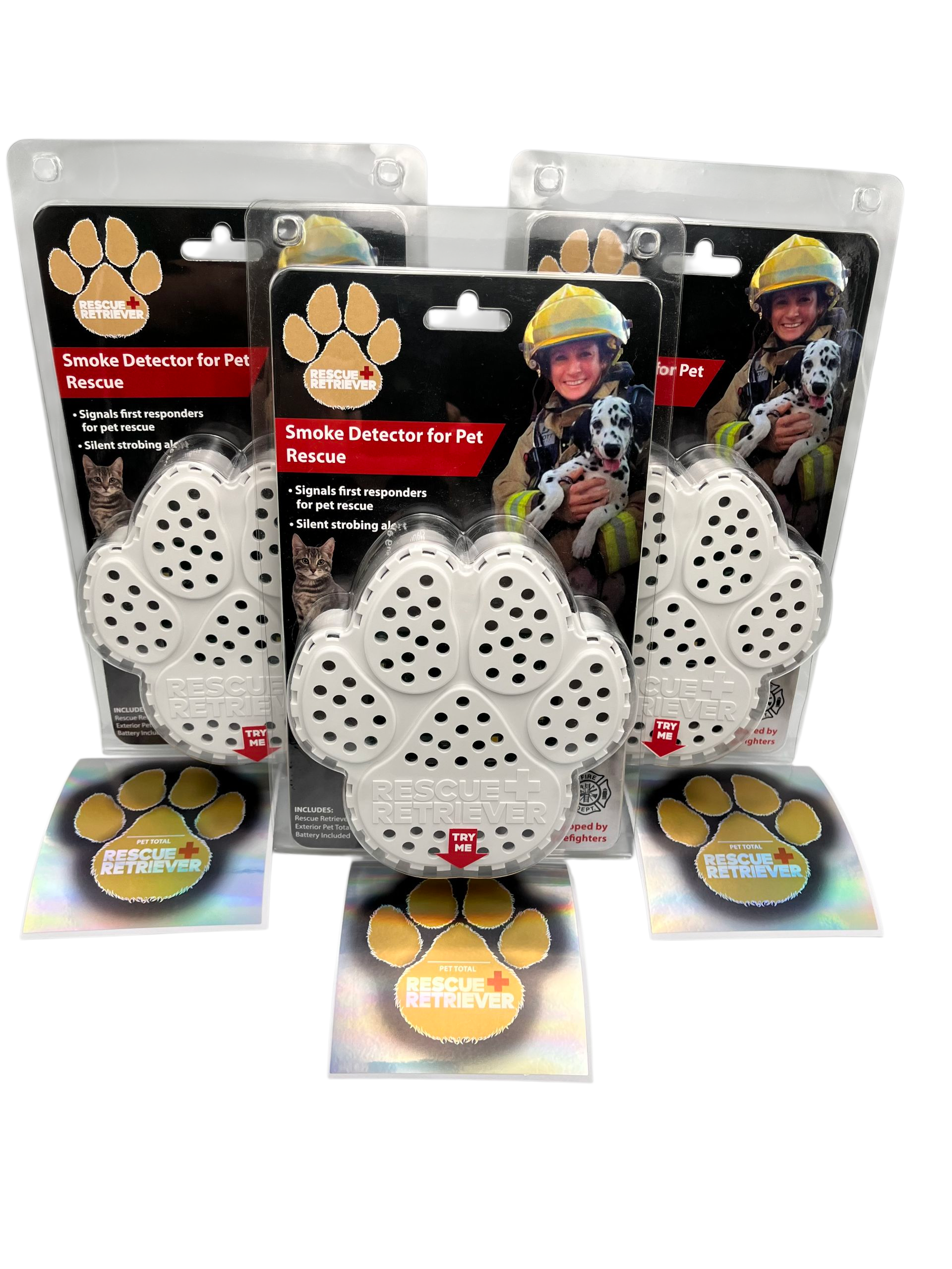Rescue+Retriever pet smoke detector triple-pack
