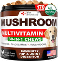 Mushroom Chews for Dogs 170 Count Turkey Tail Lion's Mane & Reishi