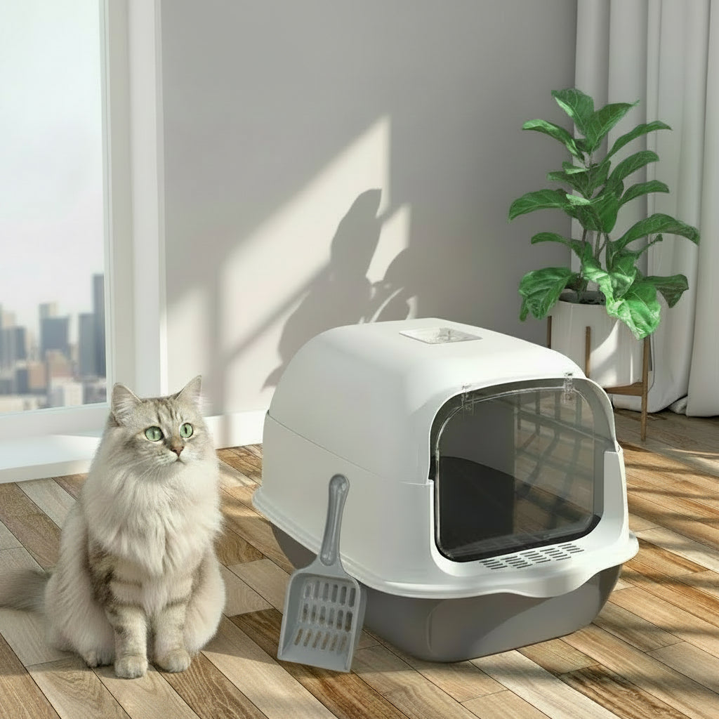 Litter Box Fully Enclosed Cat Toilet