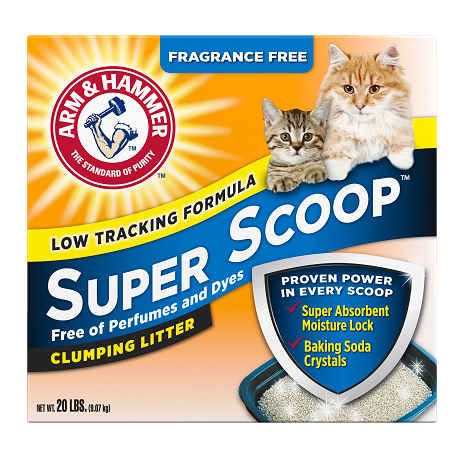 Arm & Hammer Super Scoop Clumping Litter, Fragrance Free