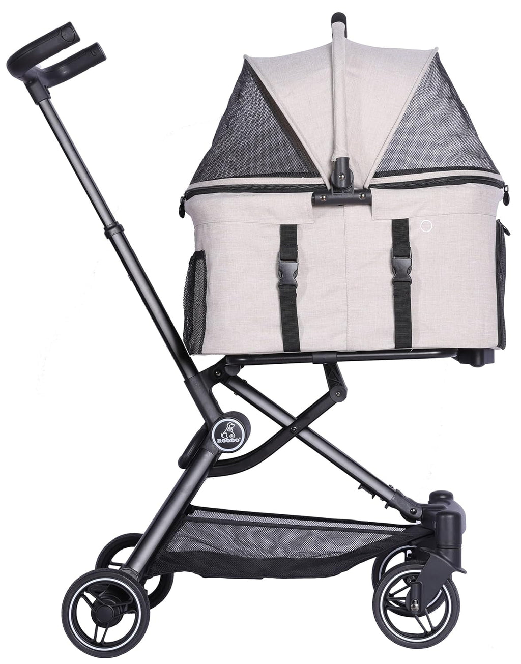 3 in 1 Pet Stroller Dog Cat Travel System Detachable Carrier Foldable 30lb