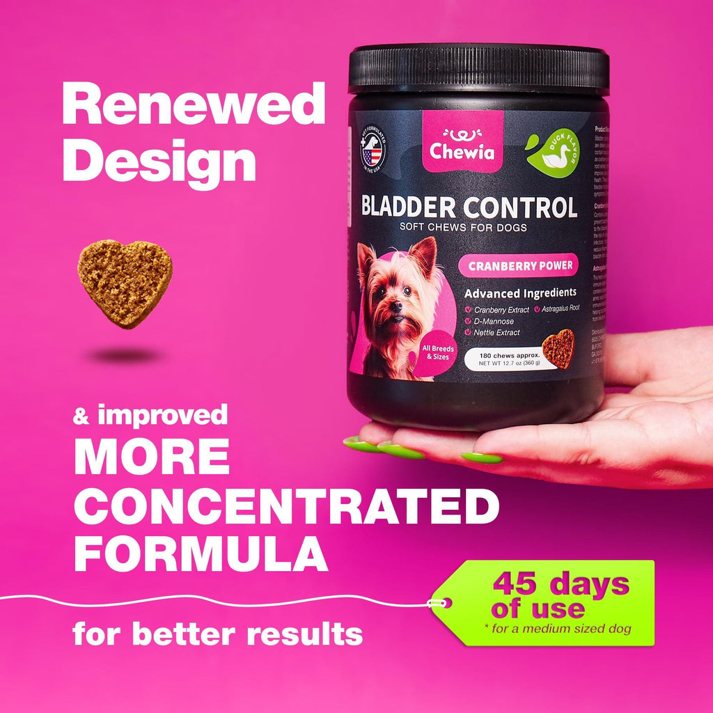 Dog UTI Treatment Cranberry Supplement Bladder & Kidney Health