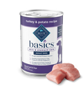 Blue Buffalo Basics Adult Grain-Free Turkey & Potato, Limited Ingredient Diet Wet Dog Food (12.5oz)