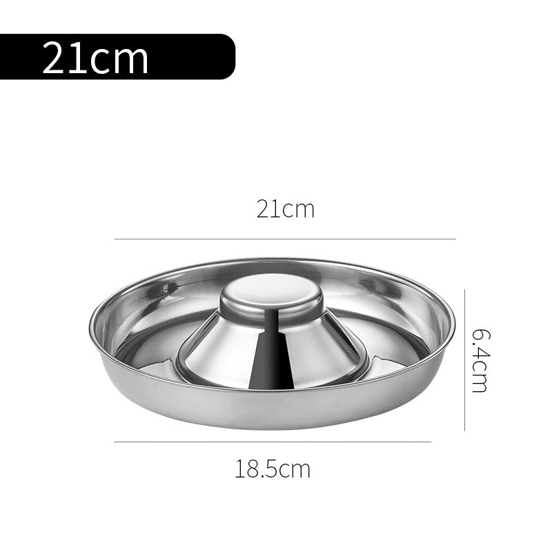 Stainless Steel Puppy Weaning Bowls,Cat Bowls For Food Water,Multiple Puppies Feeder Whelping Dishes,Litter Feeding Station Pans For Small Dogs Cats Eating At Same Time-Small Medium Large Size