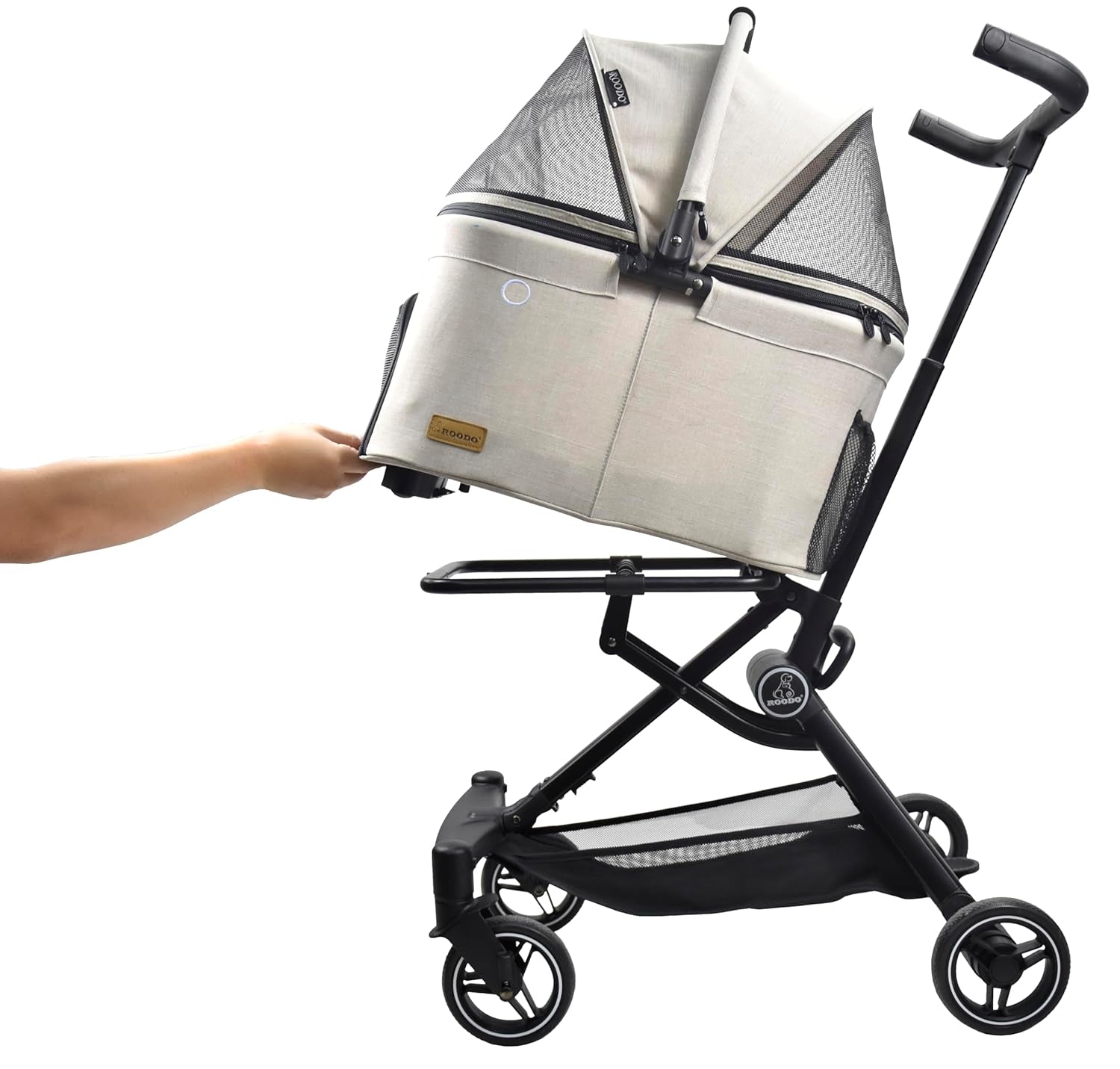 3 in 1 Pet Stroller Dog Cat Travel System Detachable Carrier Foldable 30lb