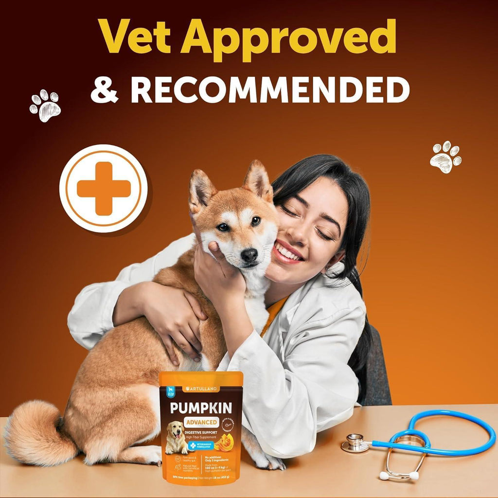 Pumpkin Powder for Dogs Digestive Fiber Supplement 16 oz