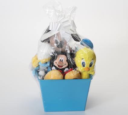 Cartoon & Pop Culture SQUEAKY Dog & Puppy Gift Basket: 3 Sizes