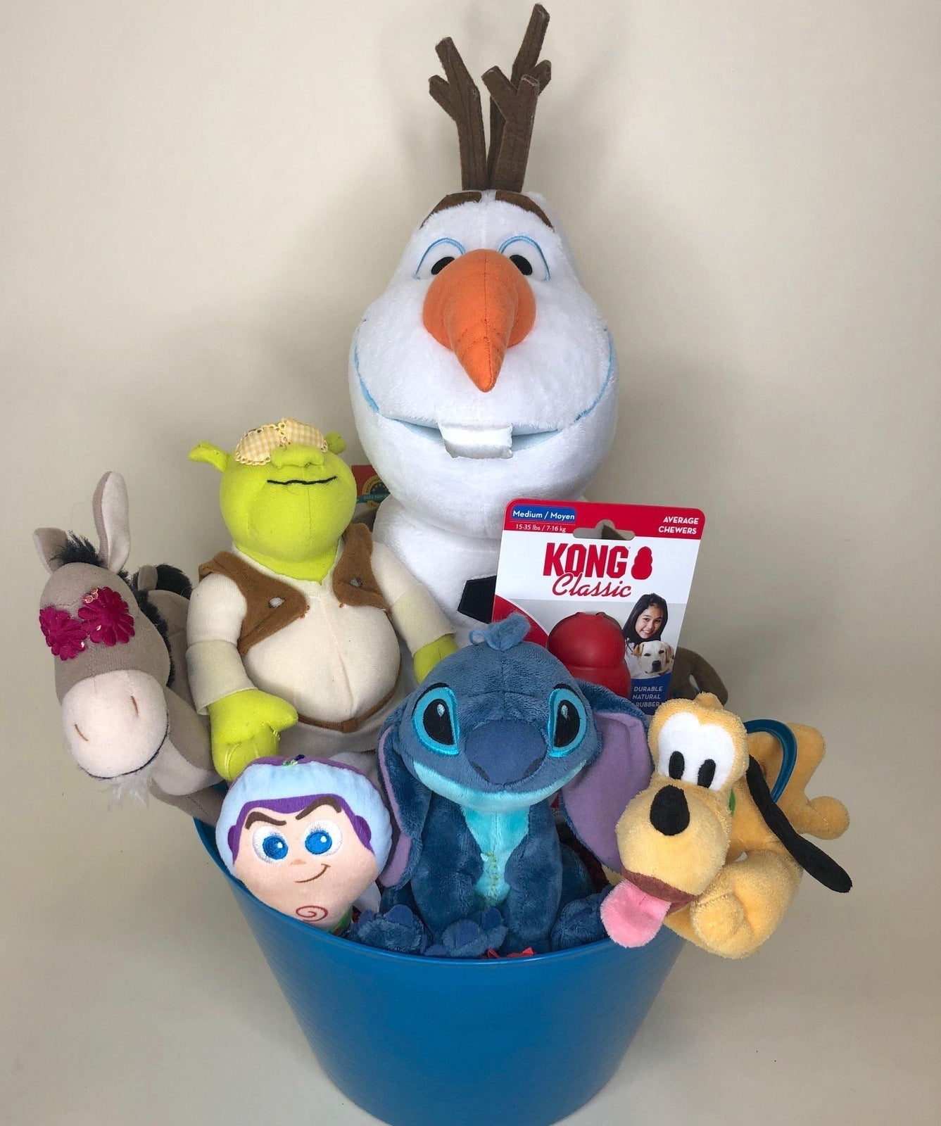 Cartoon & Pop Culture SQUEAKY Dog & Puppy Gift Basket: 3 Sizes