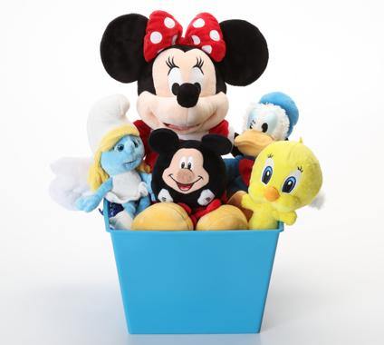 Cartoon & Pop Culture SQUEAKY Dog & Puppy Gift Basket: 3 Sizes