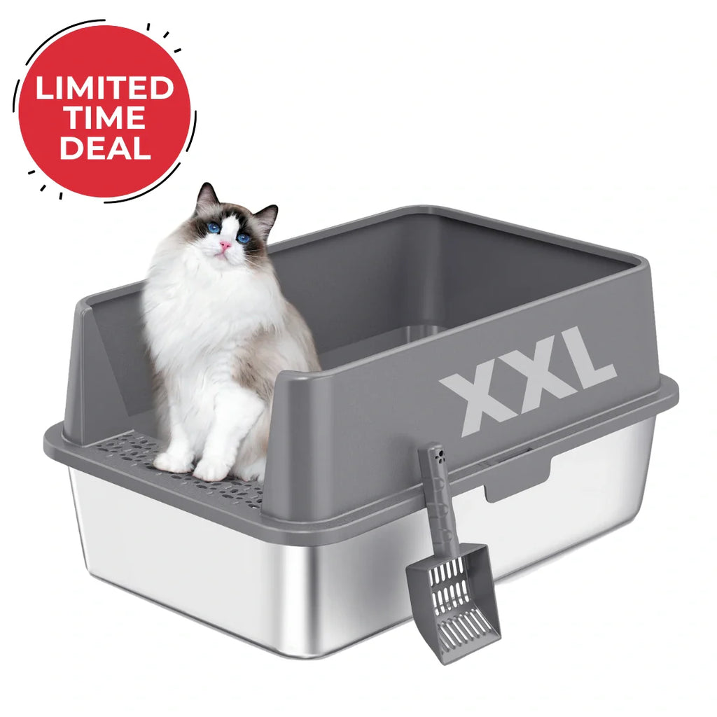 XXL 304 Stainless Steel Cat Litter Box