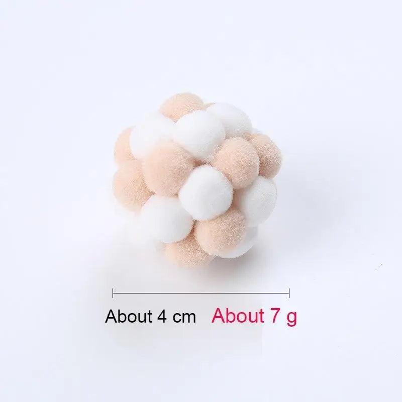 Colorful Handmade Ball For Cats Interactive Fluffy Ball For Kittens Soft Toys For Pets Excellent Gift For Cat Lovers Ball Toys For Cats And Kittens Fun Adorable Colorful Soft Balls