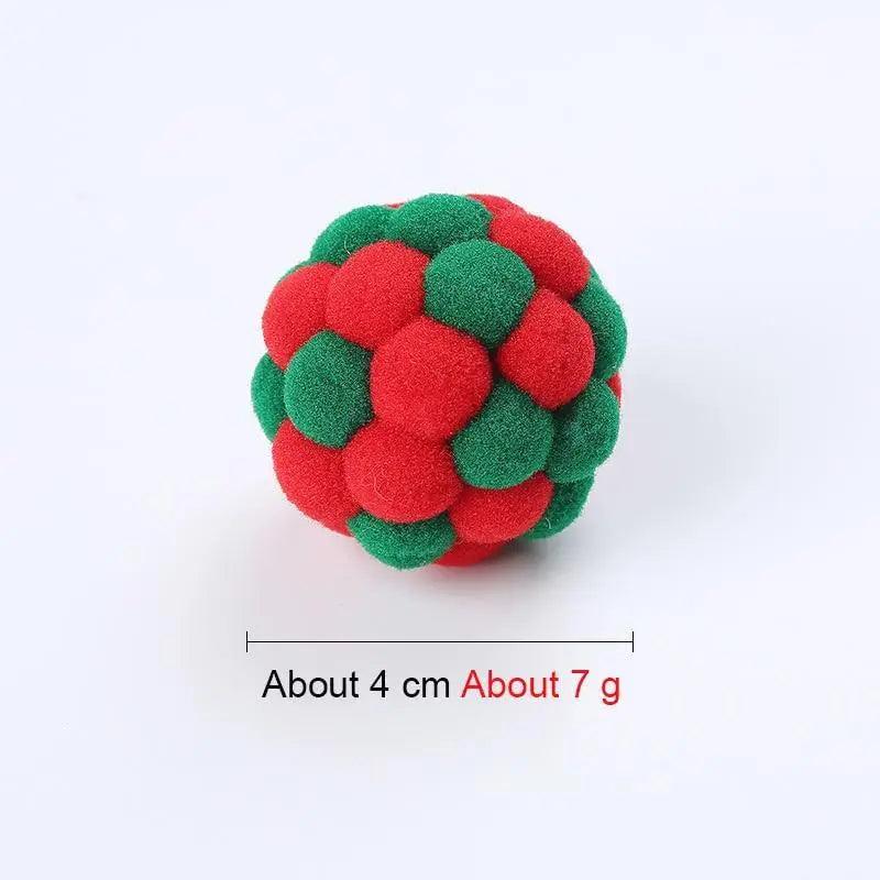 Colorful Handmade Ball For Cats Interactive Fluffy Ball For Kittens Soft Toys For Pets Excellent Gift For Cat Lovers Ball Toys For Cats And Kittens Fun Adorable Colorful Soft Balls