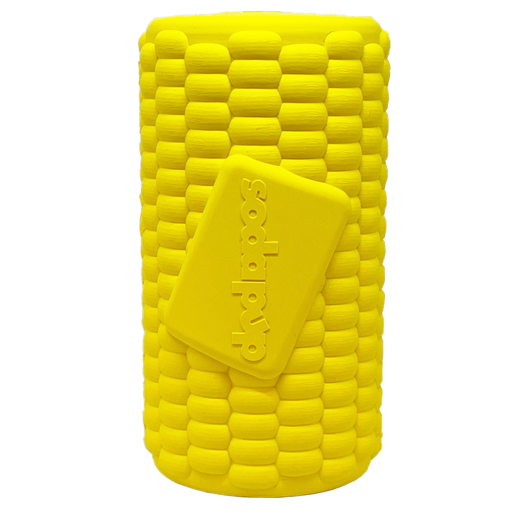 Corn on the Cob Dog Toy - Durable Rubber Treat Dispenser | USA Made