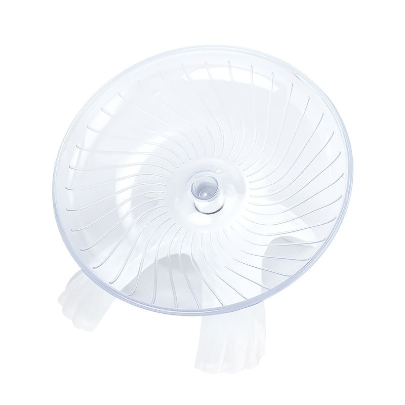 Hamster Running Wheel Flying Saucer Silent No-stick Feet Exercise Treadmill