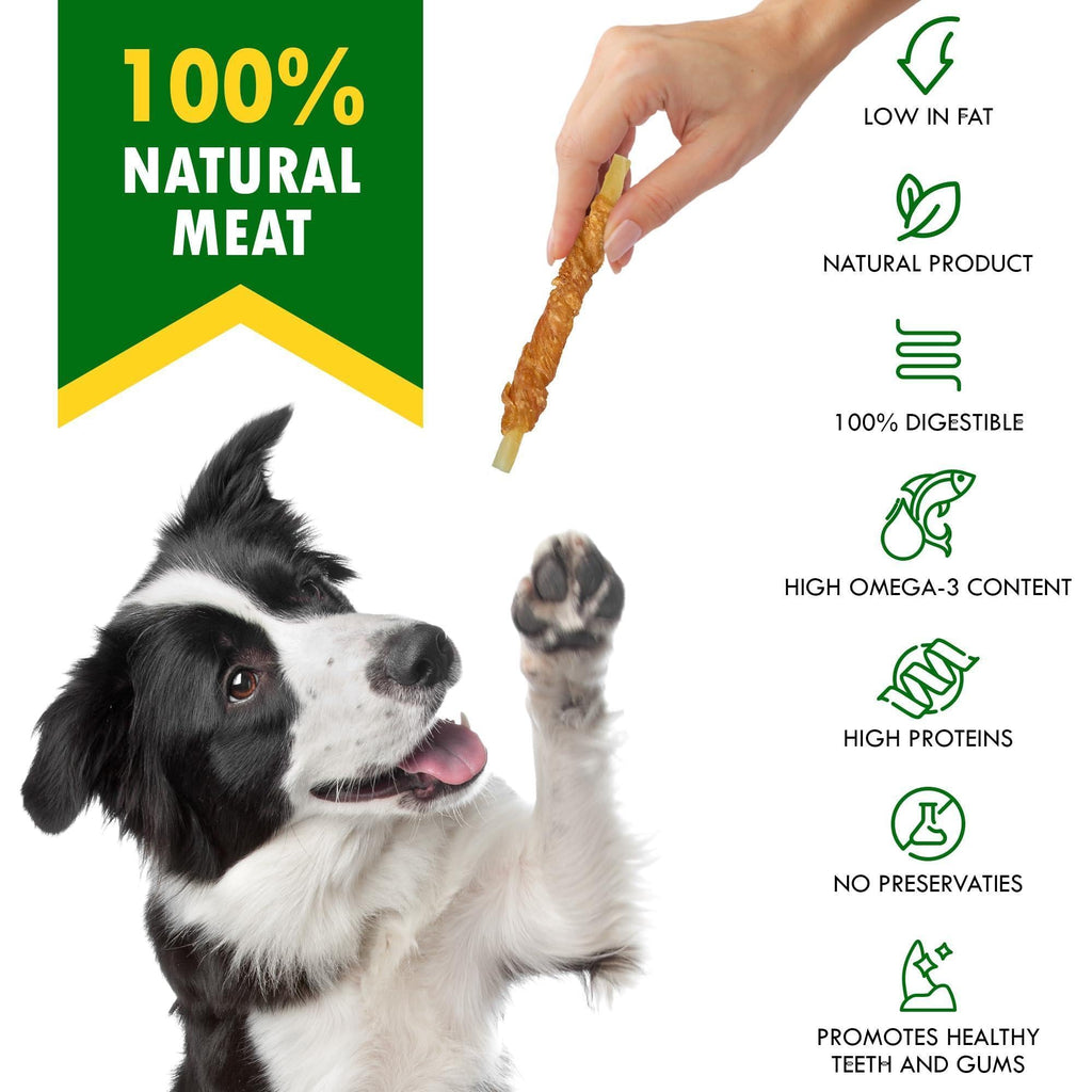 Cod Sticks Dog Treats Chicken-Wrapped Rawhide-Free & Grain-Free Chews