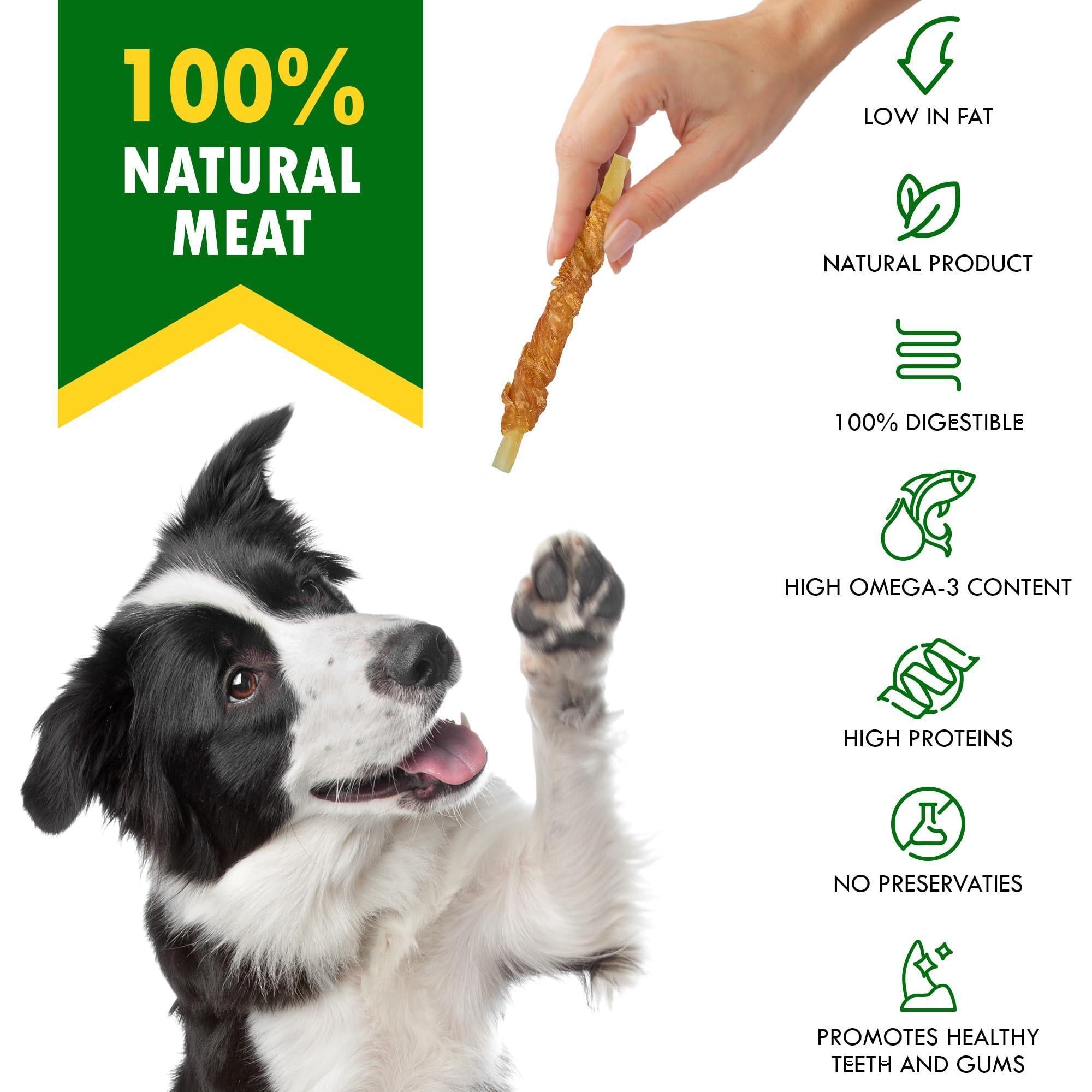 Cod Sticks Dog Treats Chicken-Wrapped Rawhide-Free & Grain-Free Chews