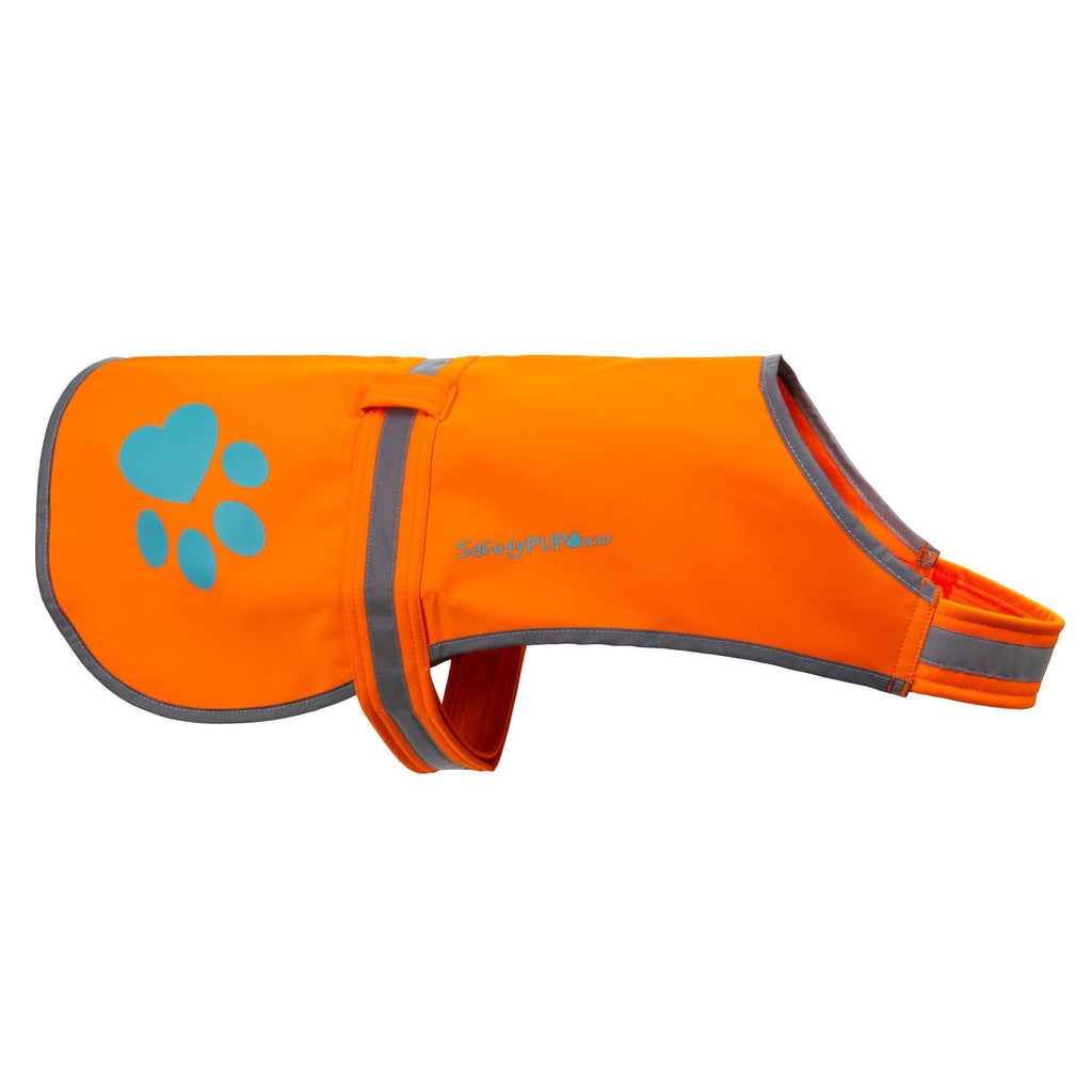 Waterproof Softshell Dog Vest Hi-Vis 36.75 in Chest x 23 in Neck Orange