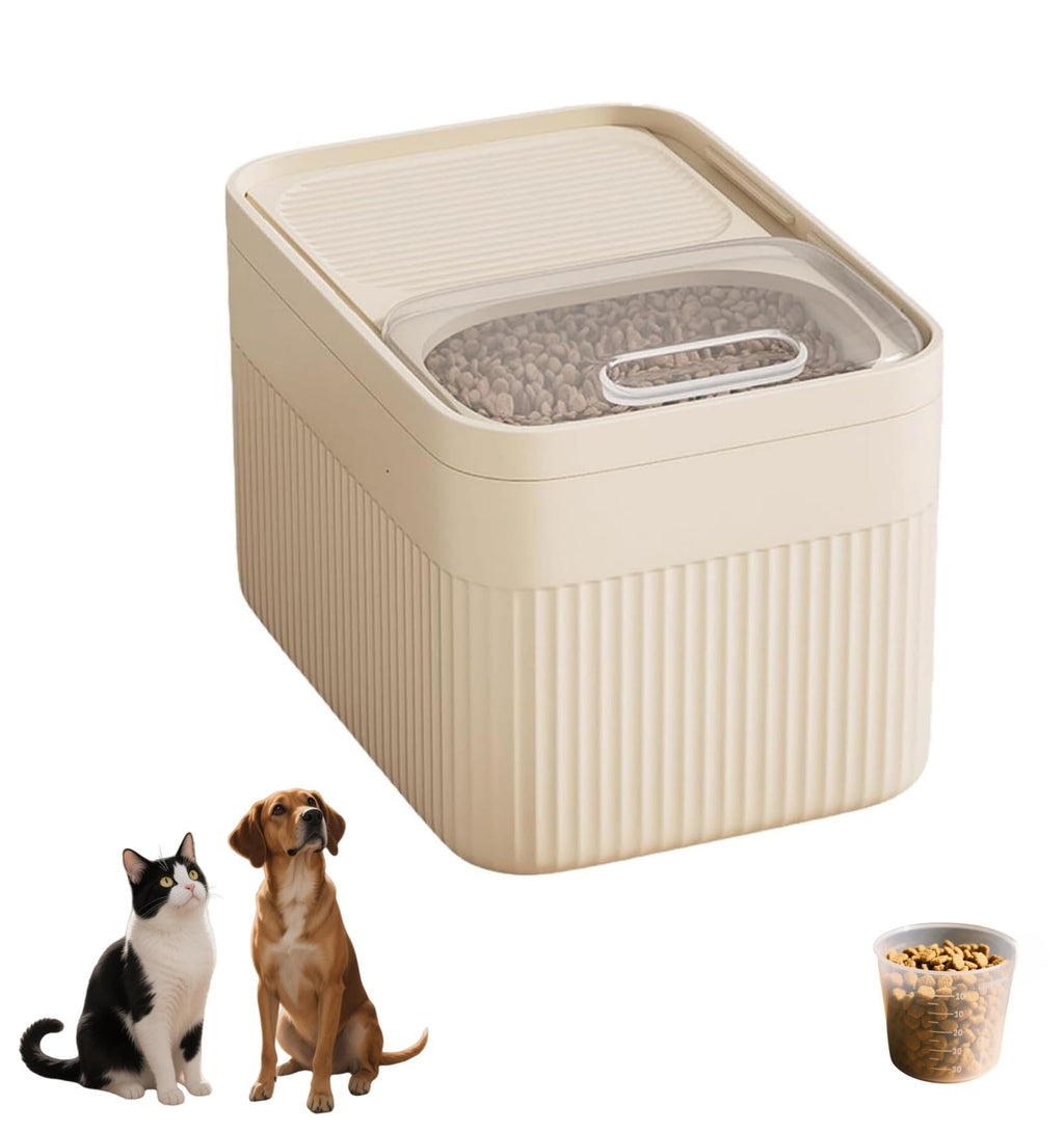 High-Capacity Pet Food Container Airtight With Cup, Dog Food Storage Container,Durable Design For Dog,Cat, Bird Food Storage, Keep Dry Food