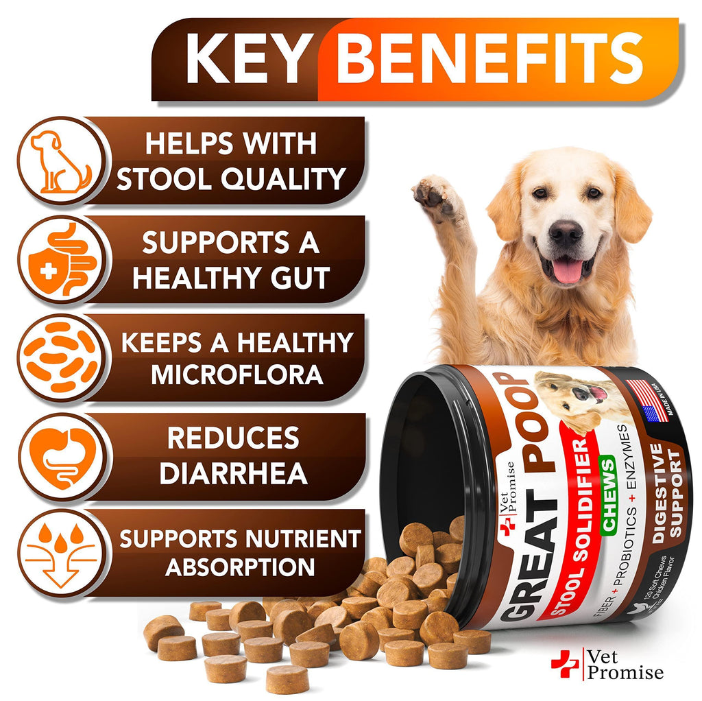 Probiotics for Dogs 120 Chews Stool Softener High Fiber