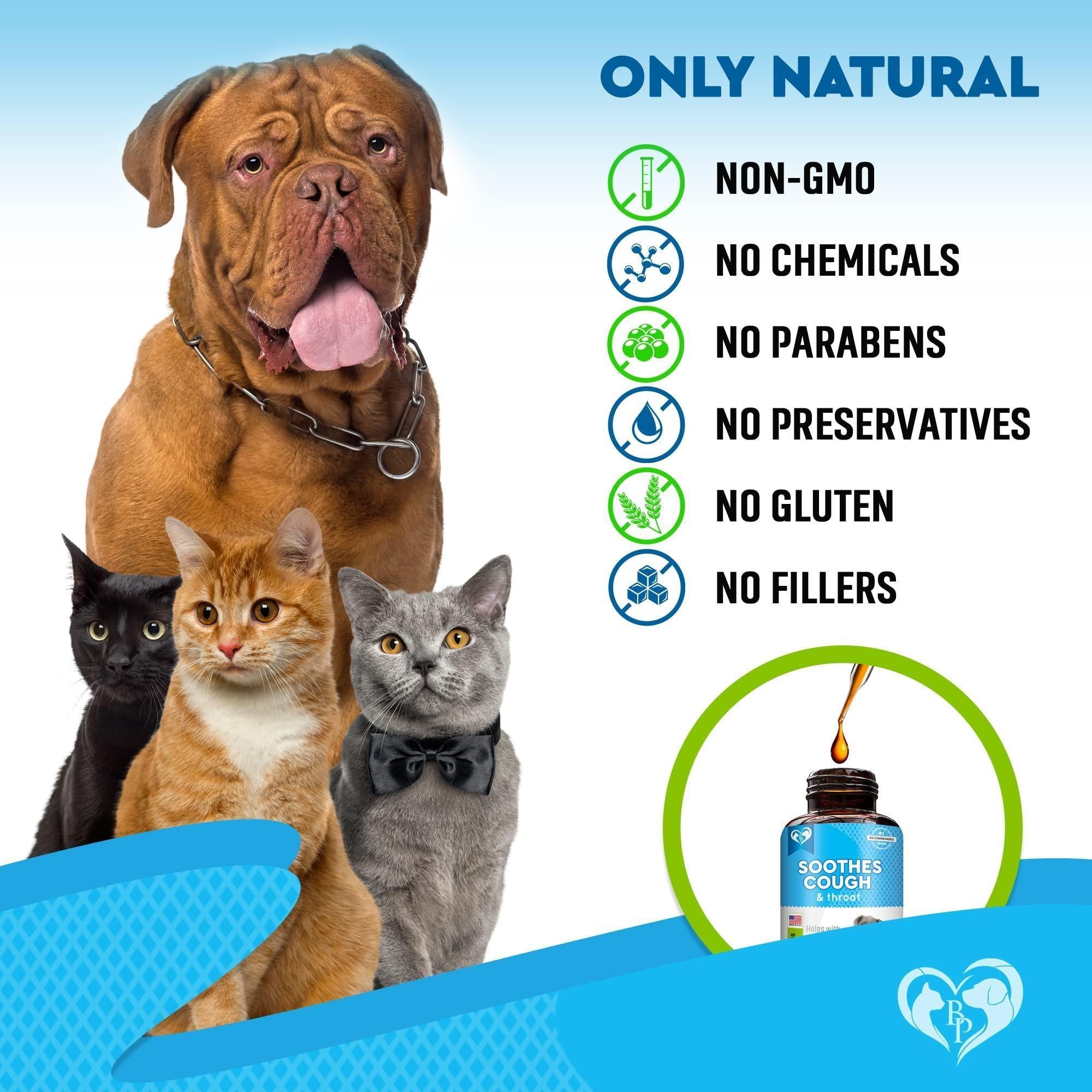 Kennel Cough Supplement for Dogs & Cats Cold & Cough Relief