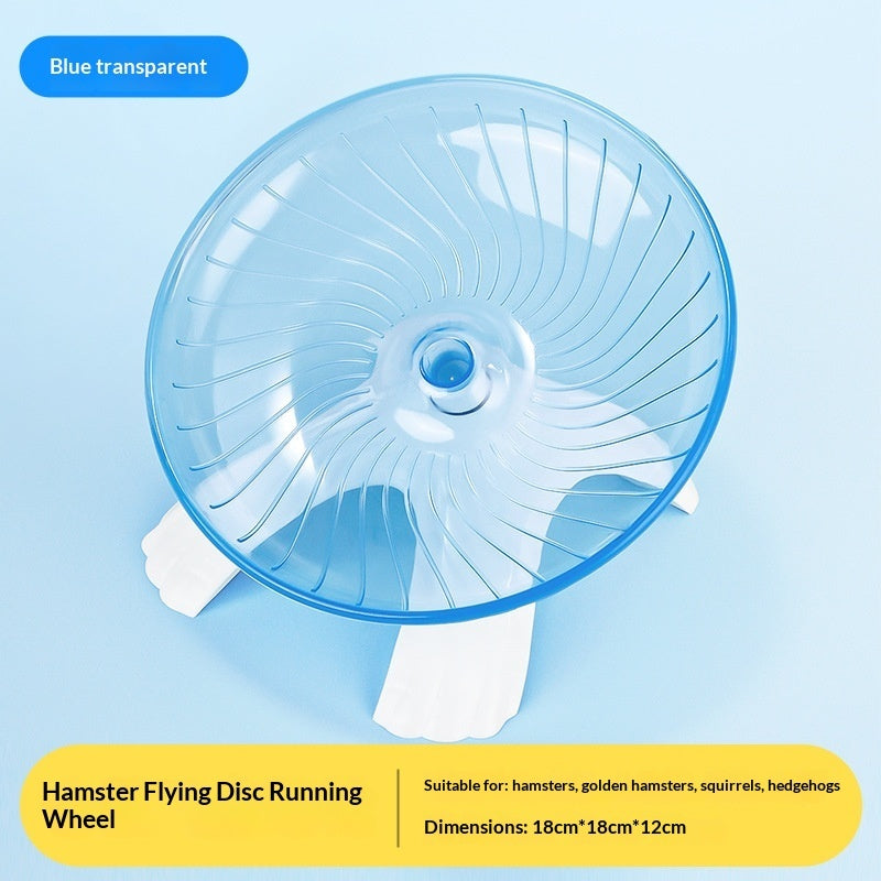 Hamster Running Wheel Flying Saucer Silent No-stick Feet Exercise Treadmill