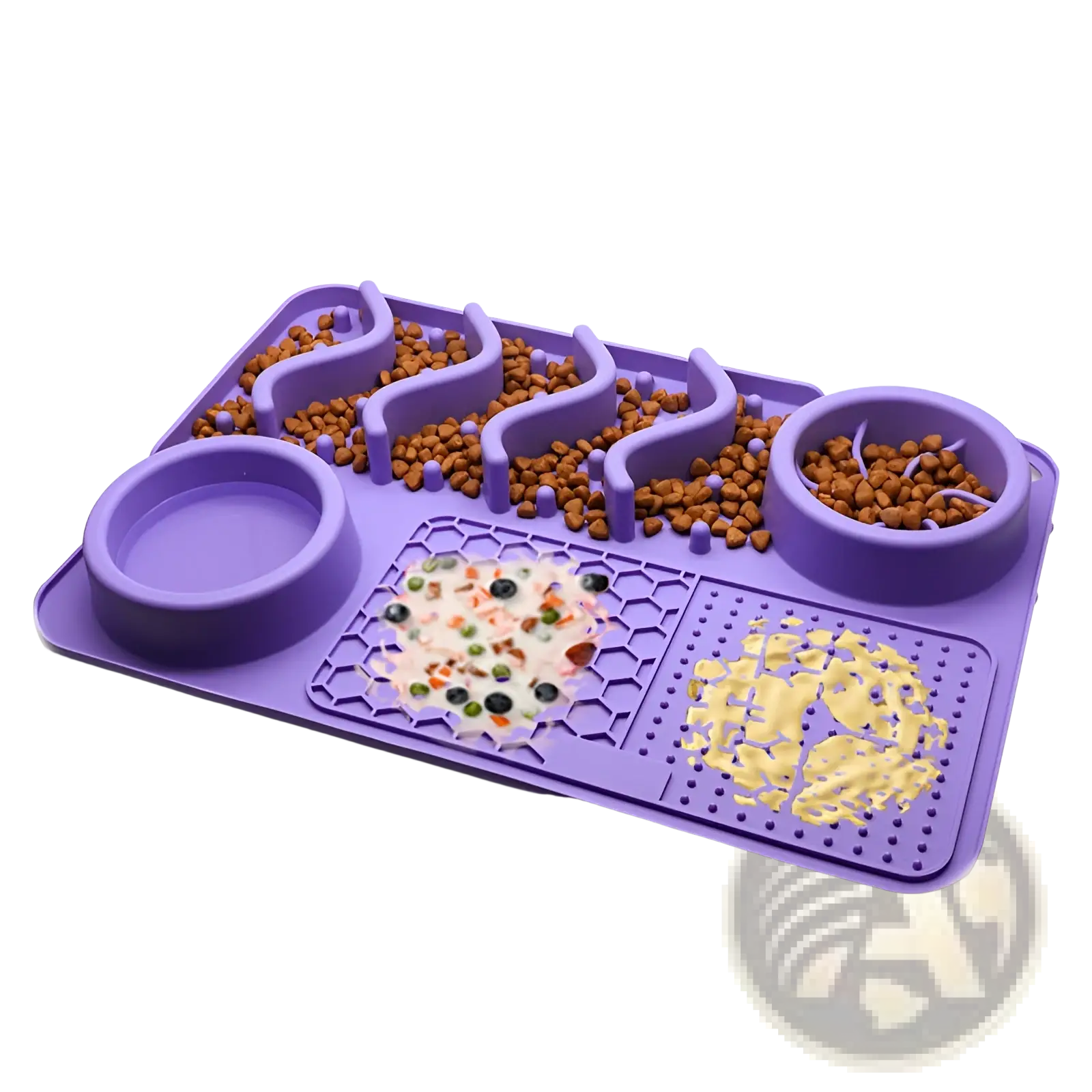 Dog Slow Feeder Silicone Licking Mat for Pets