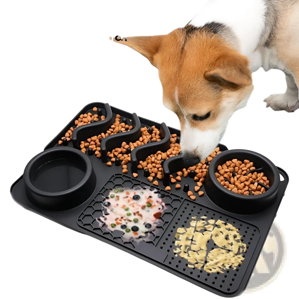 Dog Slow Feeder Silicone Licking Mat for Pets