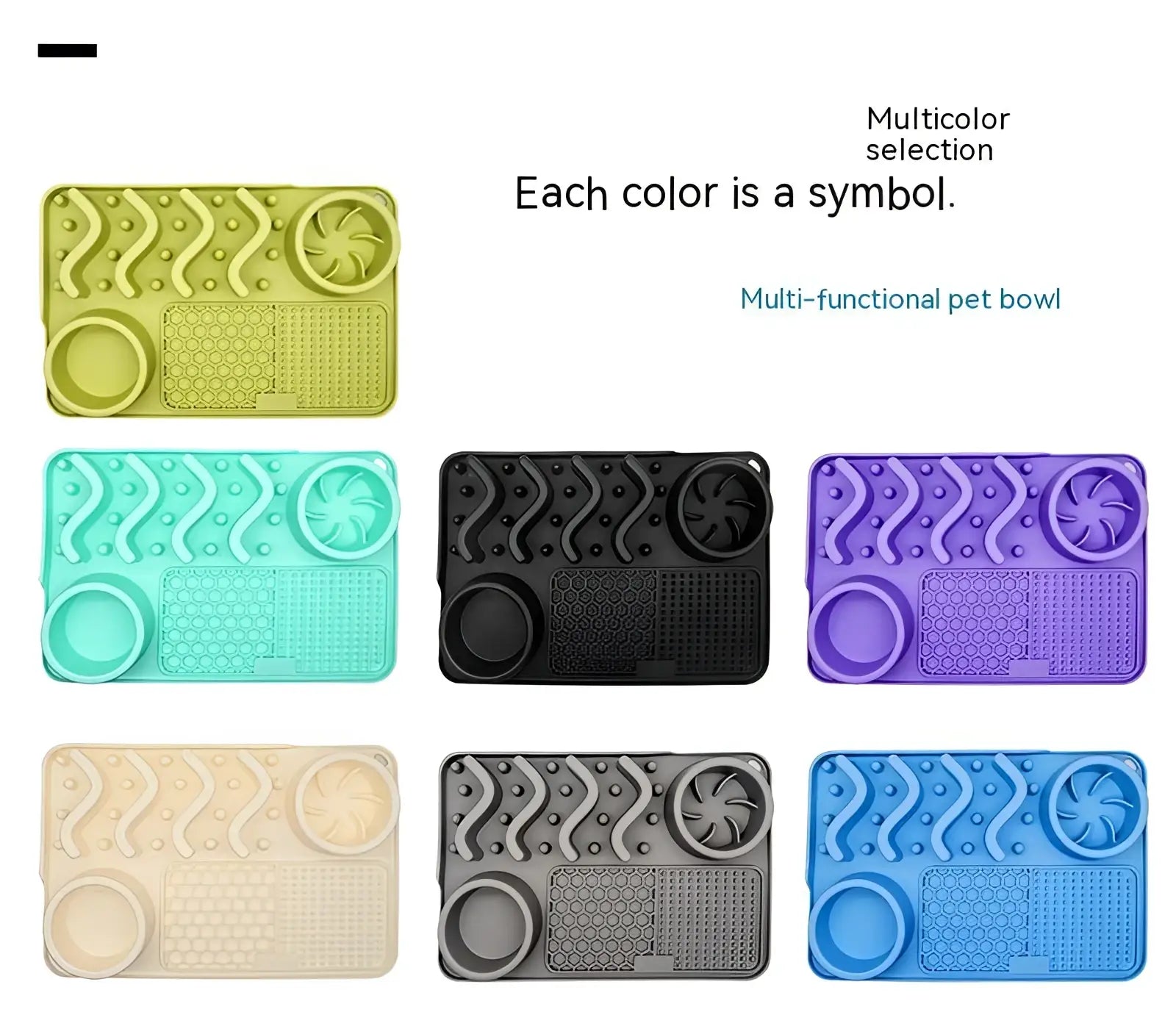 Dog Slow Feeder Silicone Licking Mat for Pets