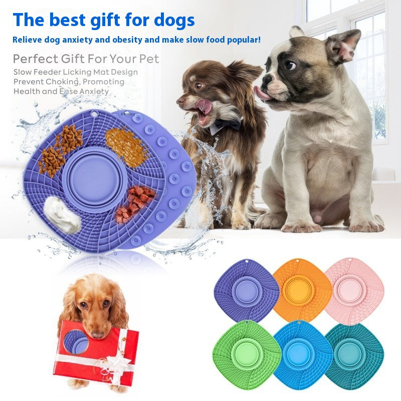 Folding Dog Pet Silicone Snack Placemat