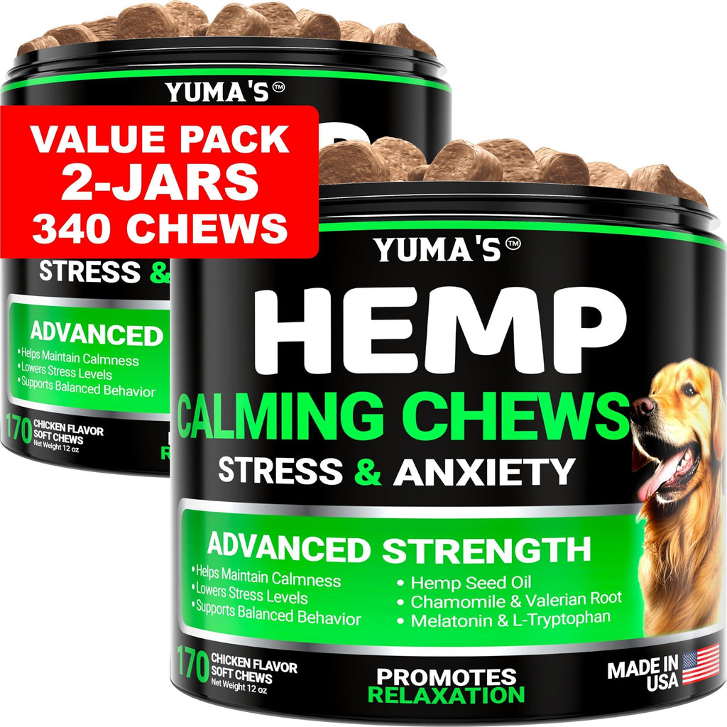 Hemp Calming Chews for Dogs 2-Pack