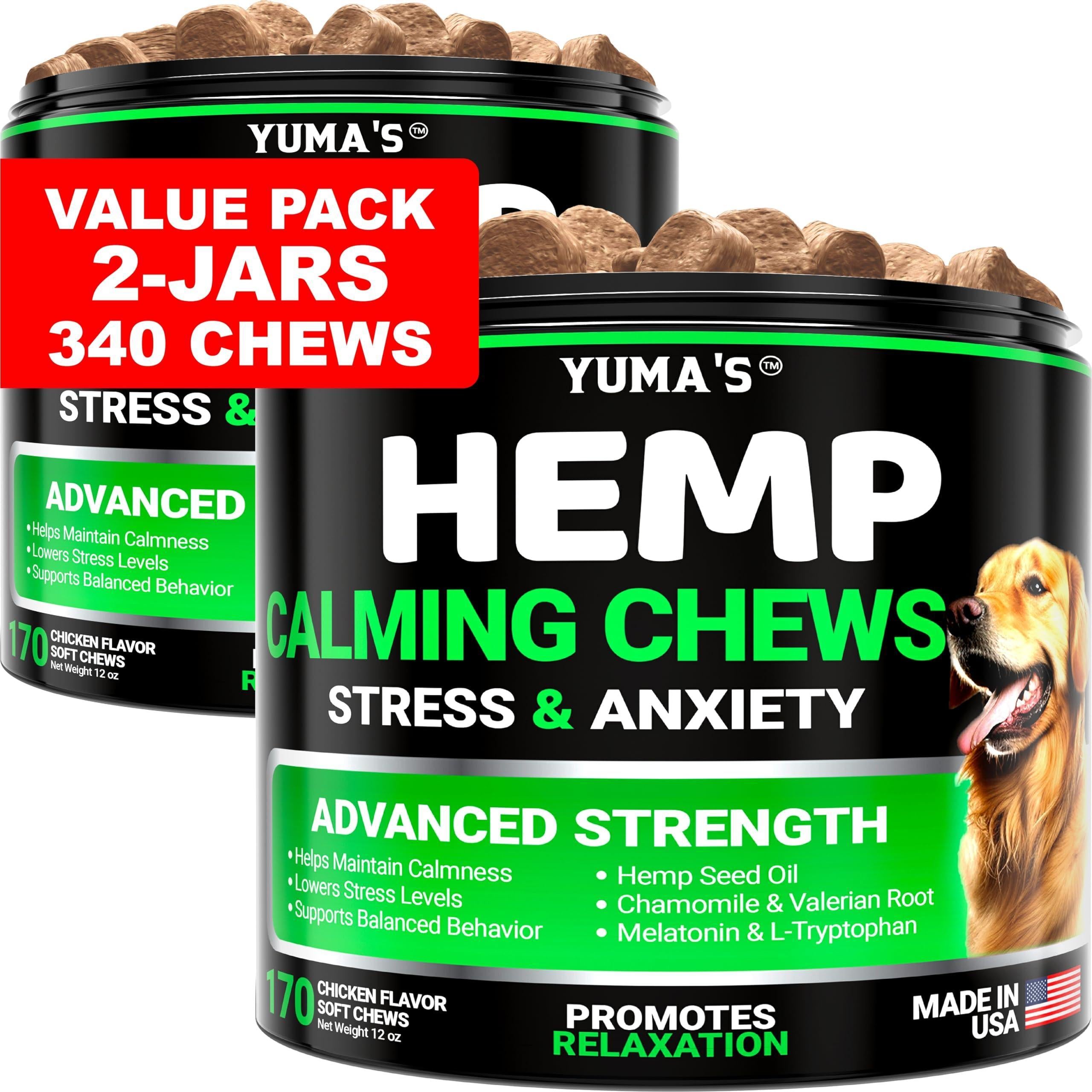 Hemp Calming Chews for Dogs 2-Pack