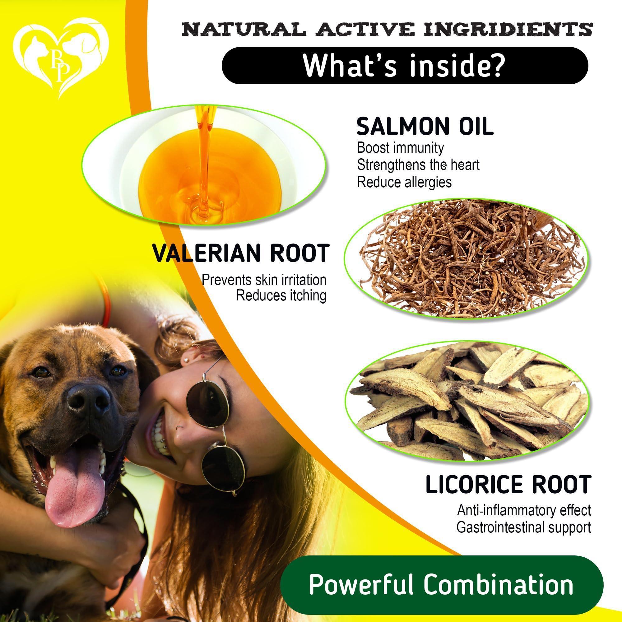 Dog Allergy Relief Chews Anti-Itch Hot Spots Omega-3