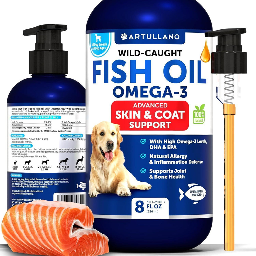 Omega-3 Fish Oil for Dogs 8 fl oz Skin & Coat Support