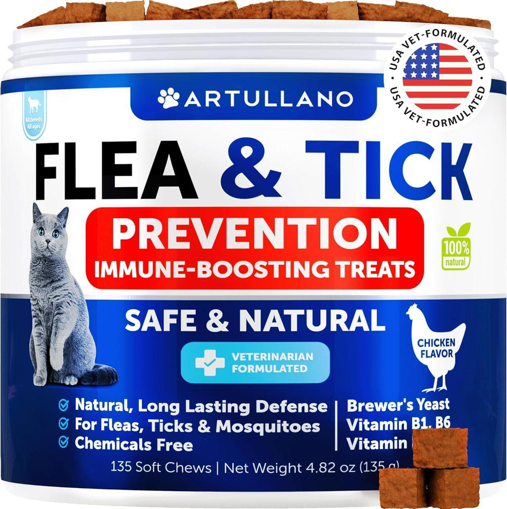 Flea & Tick Chews for Cats & Kittens 135 Count Daily Oral Skin & Coat