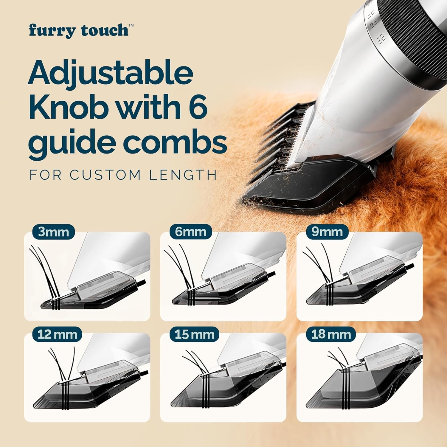 Dog Grooming Kit Cordless Clippers Quiet Strong Ceramic Blades