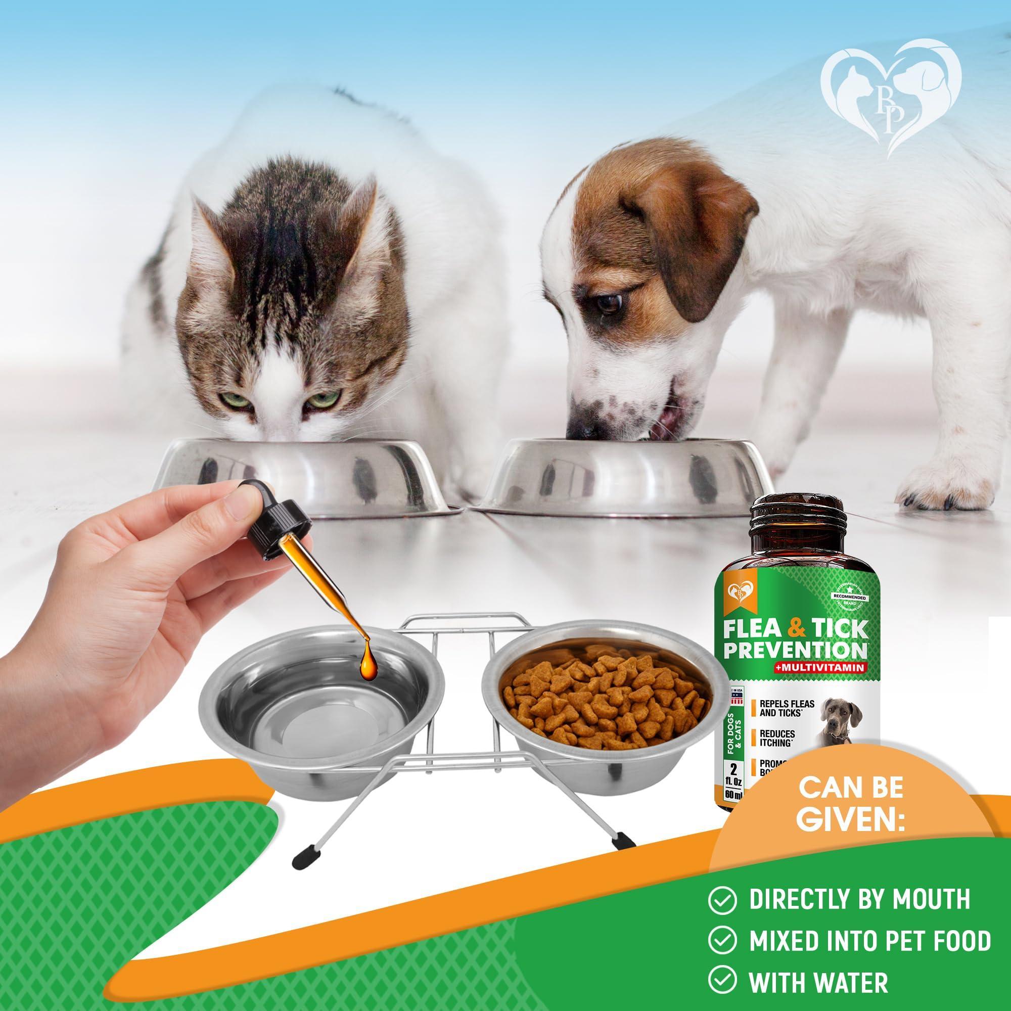 Oral Flea & Tick Drops for Dogs & Cats Multivitamin All Sizes