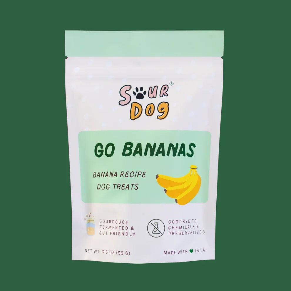 Sour Dog Go Bananas Banana Dog Treats (3.5oz)