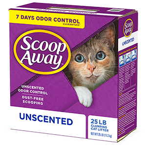 Scoop Away Unscented Cat Litter (25lb)