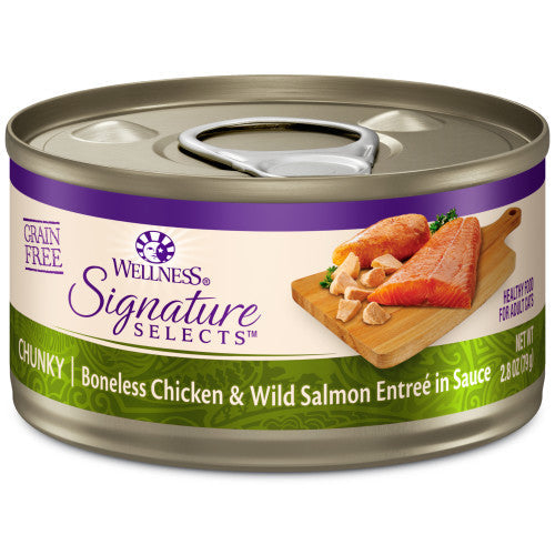 Wellness Core Adult Signature Select Chunky Chicken and Salmon Entree Wet Cat Food