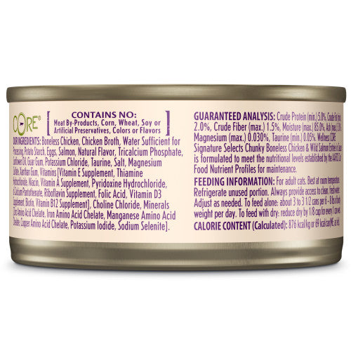 Wellness Core Adult Signature Select Chunky Chicken and Salmon Entree Wet Cat Food