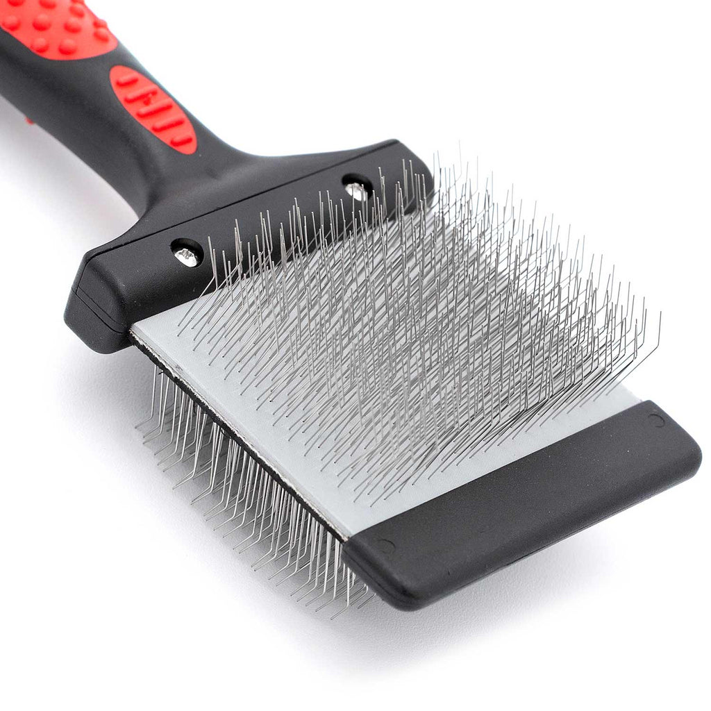 Jeffers Double-Sided Flex Head Pet Grooming Slicker Brush