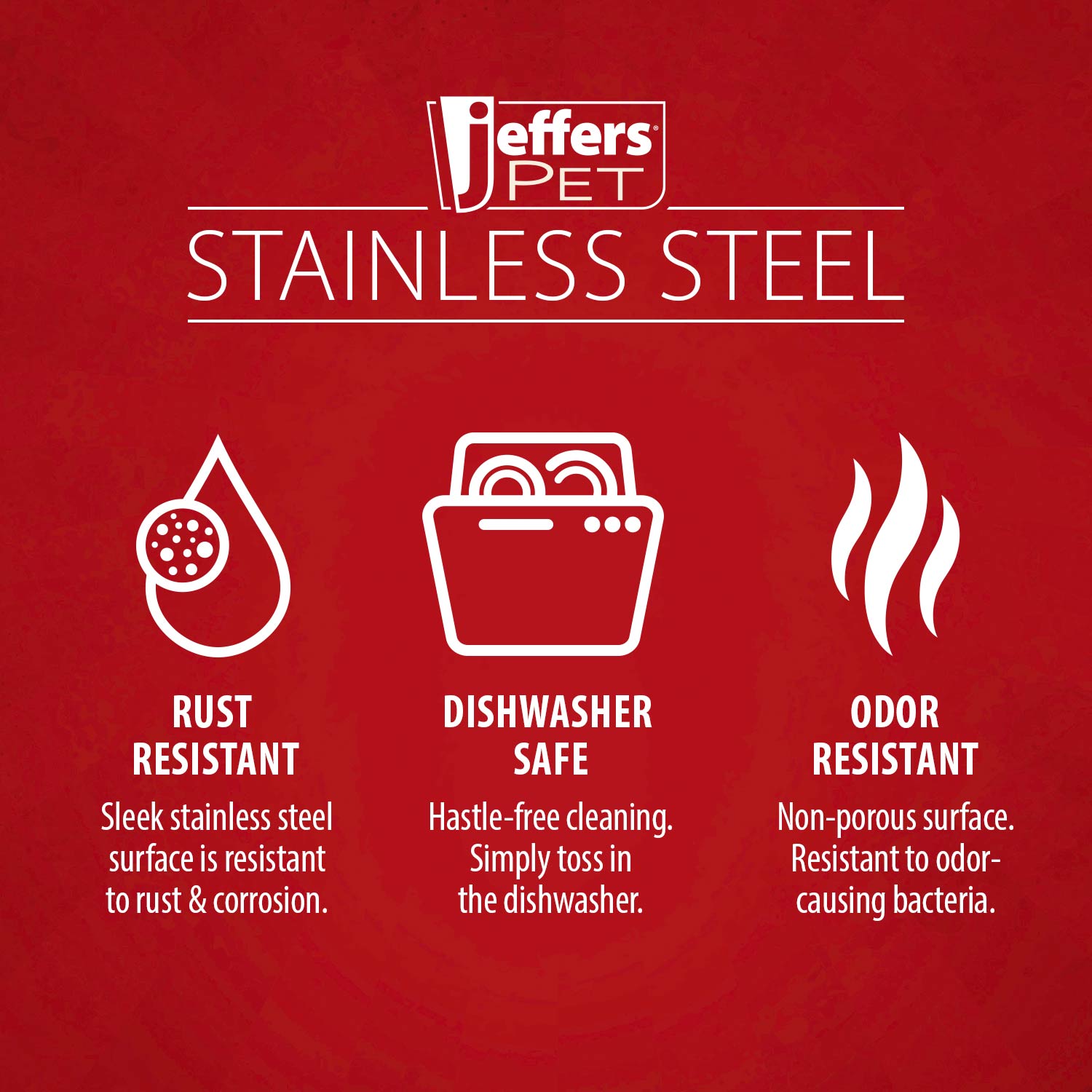 Stainless Steel Embossed Wide-Lip Food & Water Pet Bowls