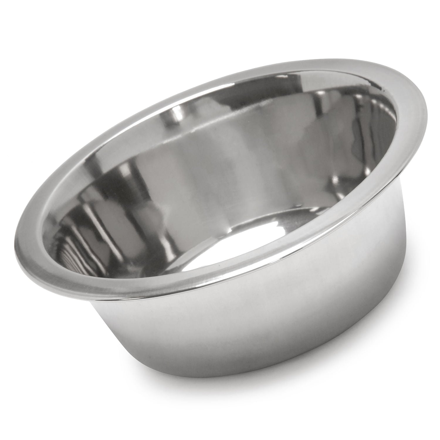 Standard-Weight Stainless Steel Food & Water Pet Bowls